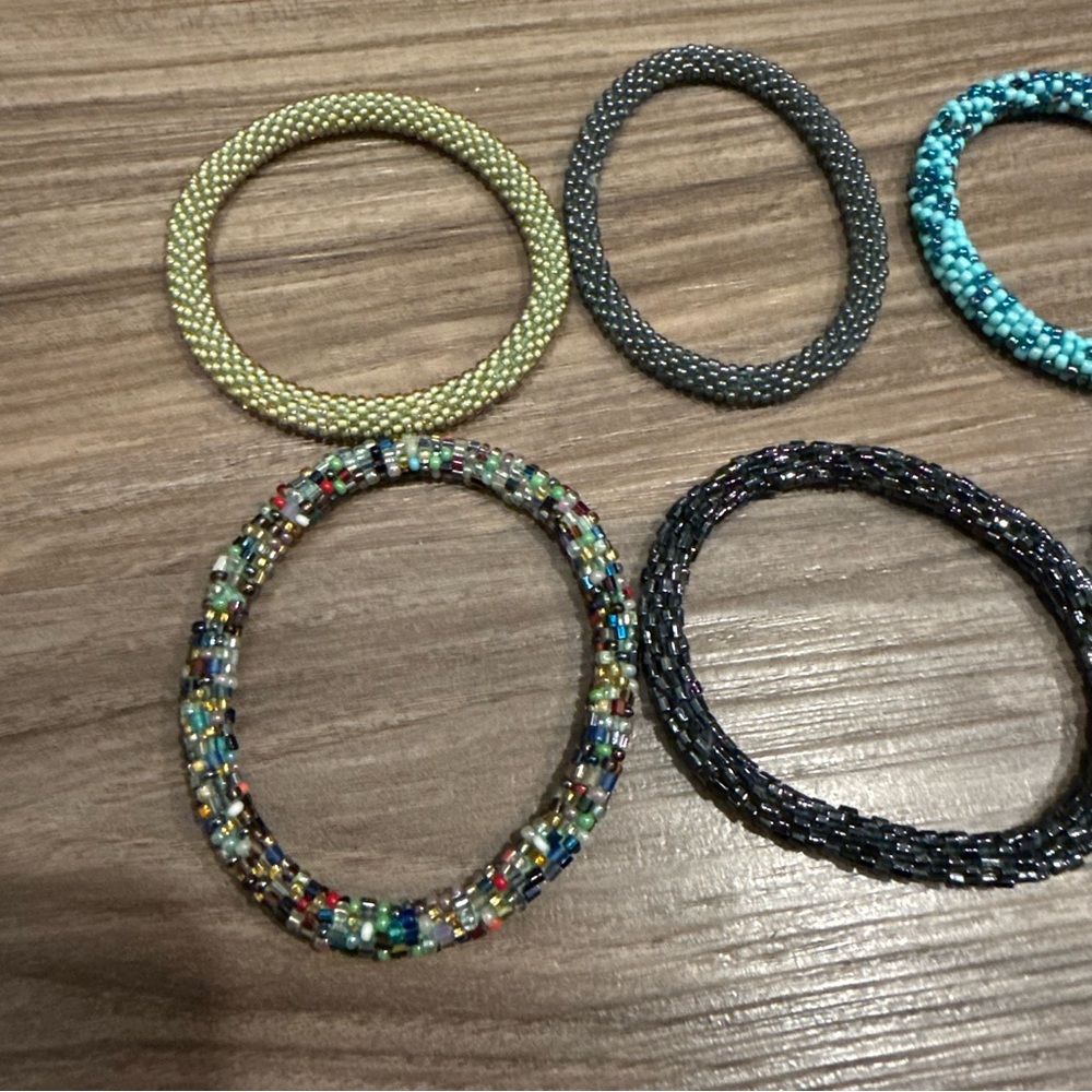 7pc Beaded Bracelet Stack - image 5